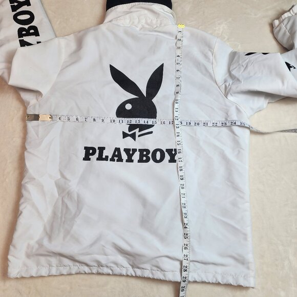 Playboy Large Logo Windbreaker Jacket Mens XL - Picture 8 of 10